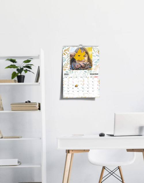 calendario pared personalizado con tu fotografia